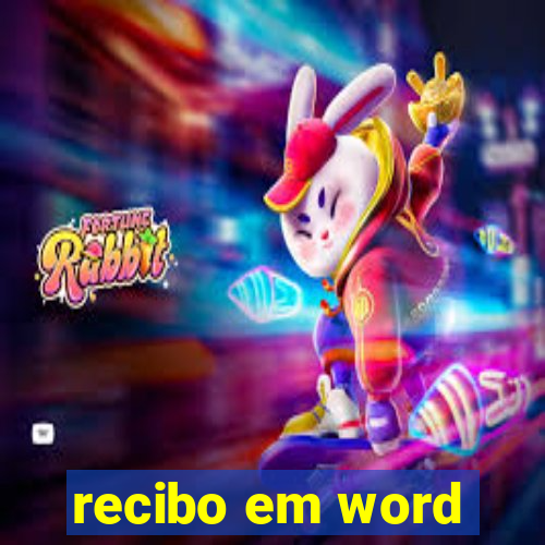 recibo em word